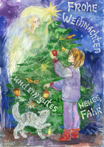 Онлайн-выставка &laquo;Рождественская галерея &ndash; открытки от художников&raquo; (2025 г.)