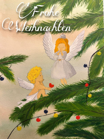 Онлайн-выставка &laquo;Рождественская галерея &ndash; открытки от художников&raquo; (2025 г.)