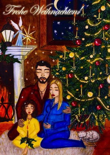 Онлайн-выставка &laquo;Рождественская галерея &ndash; открытки от художников&raquo; (2025 г.)