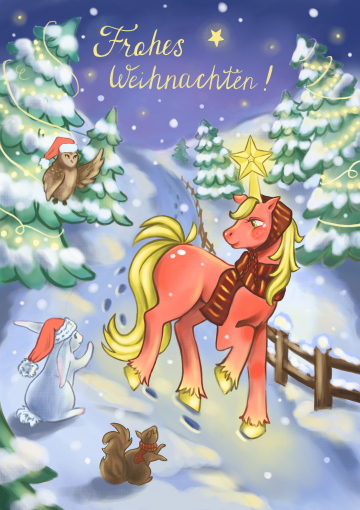 Онлайн-выставка &laquo;Рождественская галерея &ndash; открытки от художников&raquo; (2025 г.)