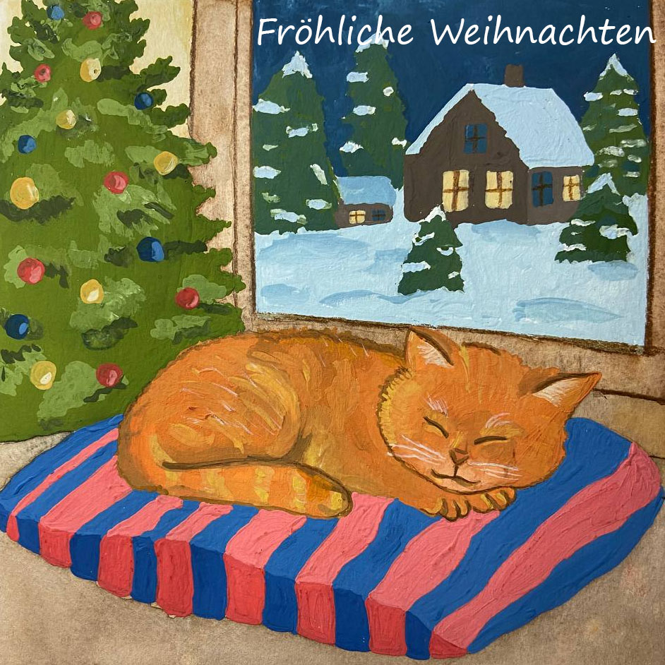 Онлайн-выставка &laquo;Рождественская галерея &ndash; открытки от художников&raquo; (2025 г.)