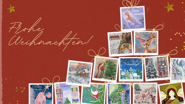 Приглашаем на онлайн-выставку рождественских открыток