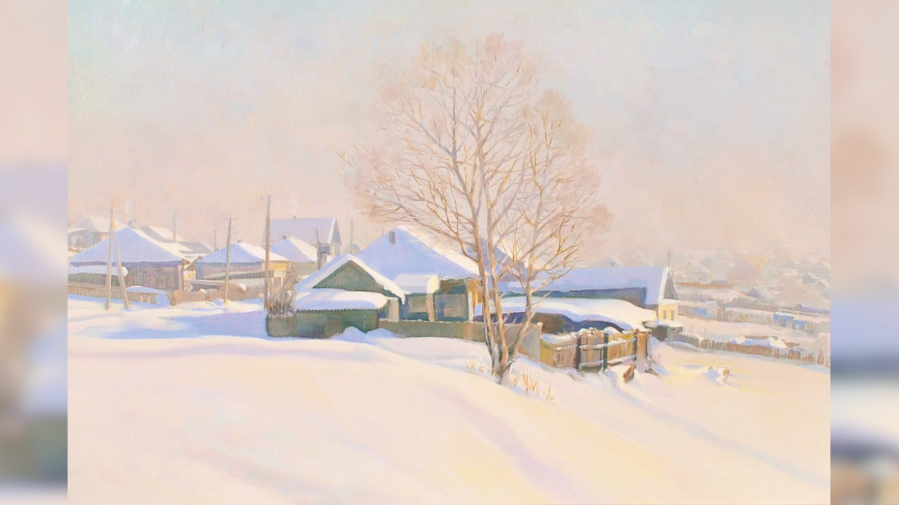 Мое родное село. 2012, холст, масло, 70х100